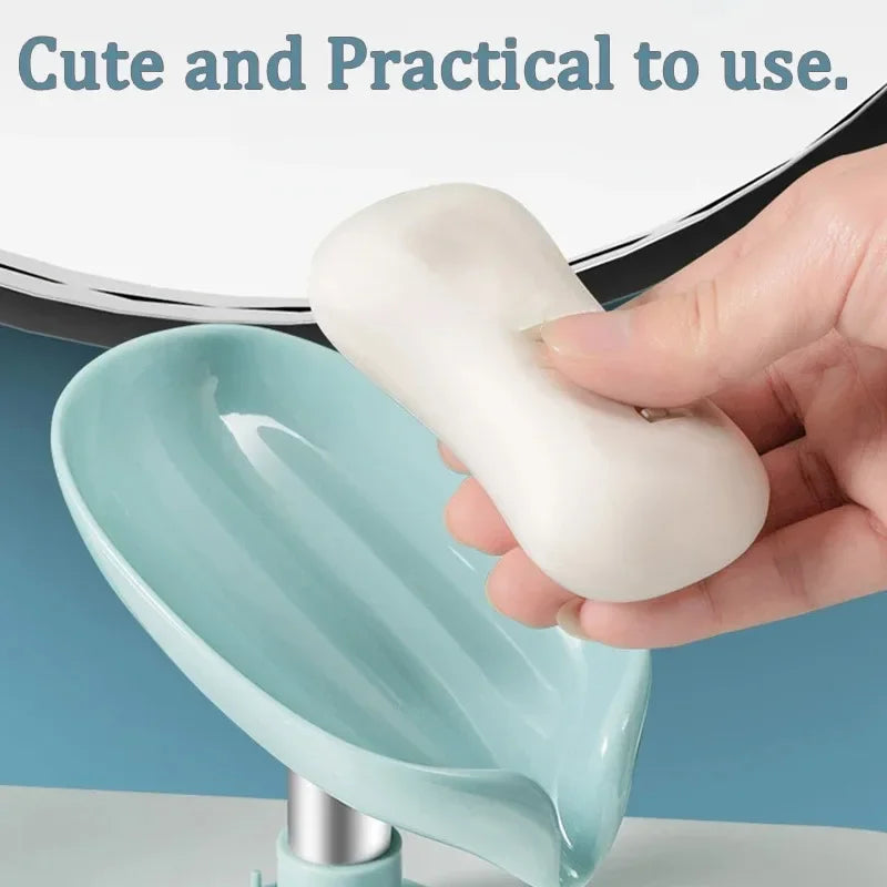 Leaf Drain Soap Dish – Suction Mount