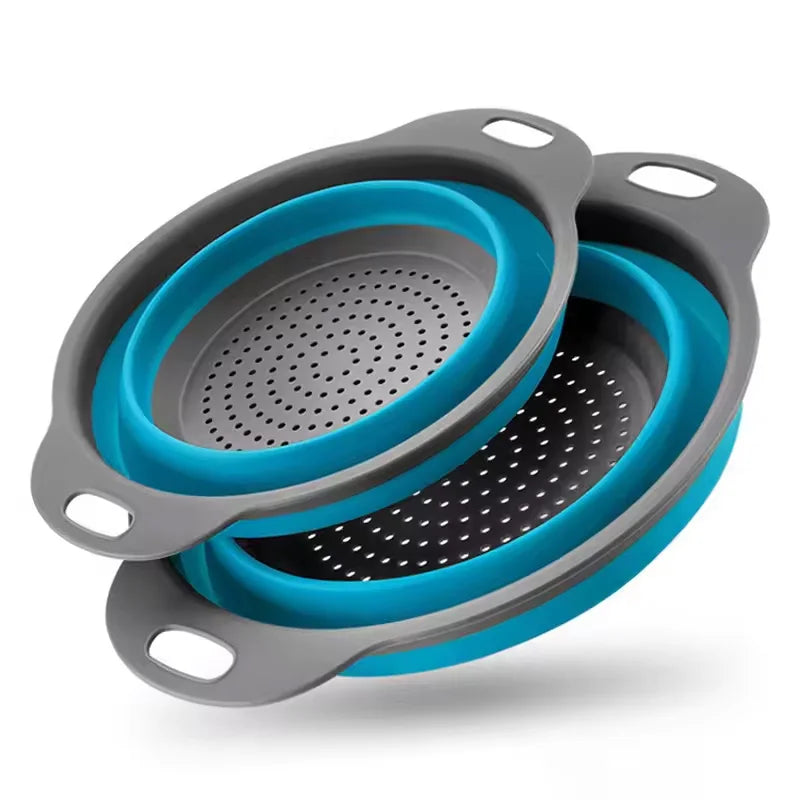 Collapsible Silicone Colander & Drain Basket