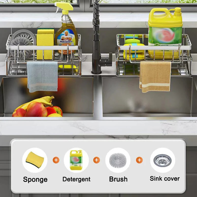 Stainless Steel Sink Organizer Rack