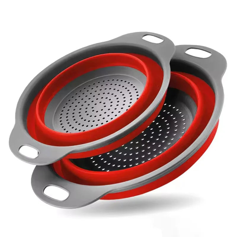 Collapsible Silicone Colander & Drain Basket