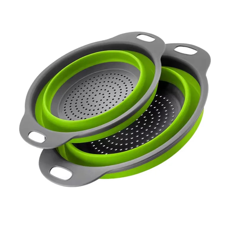 Collapsible Silicone Colander & Drain Basket